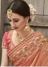 Blissful  Shimmer Georgette Beads Work Trendy Classic Saree - 1