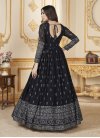 Georgette Foil Print Work Readymade Trendy Gown - 3