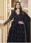 Georgette Foil Print Work Readymade Trendy Gown - 1