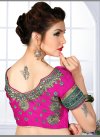 Thrilling Lace Work Chanderi Silk Traditional Saree - 1
