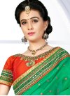 Nice Chanderi Silk Lace Work Trendy Saree - 2