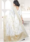 Embroidered Work Art Silk Contemporary Style Saree For Festival - 2