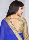 Fetching Embroidered Work Faux Georgette Classic Saree For Ceremonial - 1