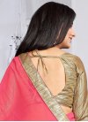 Fine  Faux Georgette Embroidered Work Trendy Classic Saree - 1