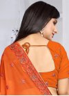 Ruritanian Embroidered Work Faux Georgette Traditional Saree - 1