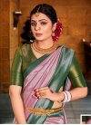 Green and Pink Traditional Designer Saree - 1