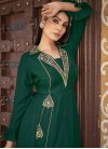Embroidered Work Readymade Long Length Gown - 3