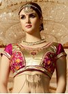 Exceeding Beads Work Faux Georgette Designer Contemporary Style Saree - 1