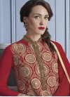 Regal Faux Georgette Embroidered Work  Pant Style Salwar Suit - 1