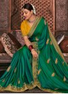 Kajal Aggarwal Vichitra Silk Designer Contemporary Saree - 2