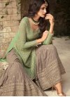 Faux Georgette Embroidered Work Sharara Salwar Suit - 1