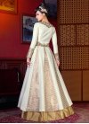 Distinctively Banglori Silk Gold and White Designer Kameez Style Lehenga Choli - 2