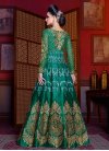 Silk Floor Length Anarkali Salwar Suit - 1