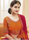 Exceptional Embroidered Work Faux Georgette Classic Saree - 2