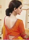 Exceptional Embroidered Work Faux Georgette Classic Saree - 1