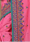 Mesmeric Chanderi Silk Embroidered Work Trendy Classic Saree For Festival - 1