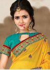 Peppy Embroidered Work Chanderi Silk Trendy Saree For Festival - 2