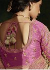 Kajal Aggarwal Grey and Hot Pink Designer Contemporary Style Saree - 2