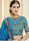 Nice Embroidered Work Faux Georgette Traditional Designer Saree - 1