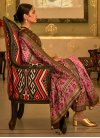 Patola Silk Brown and Pink Designer Contemporary Style Saree - 1