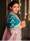 Kajal Aggarwal Fancy Fabric Embroidered Work Contemporary Style Saree - 1