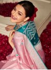 Kajal Aggarwal Fancy Fabric Embroidered Work Contemporary Style Saree - 2