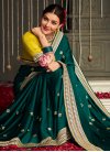 Embroidered Work Kajal Aggarwal Contemporary Style Saree - 1