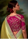 Fancy Fabric Embroidered Work Trendy Designer Saree - 2