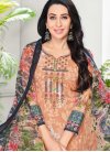 Karisma Kapoor Cotton Satin Pant Style Pakistani Salwar Suit - 1