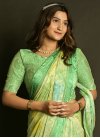 Sea Green and Yellow Designer Traditional Saree For Casual - 1