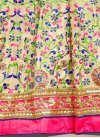 Dazzling  Beige and Hot Pink Embroidered Work Trendy A Line Lehenga Choli - 2