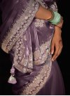 Fancy Fabric Designer Contemporary Style Saree For Festival - 2