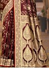 Satin Silk Traditional Designer Saree For Ceremonial - 1