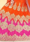 Orange and Rose Pink Silk Trendy Designer Lehenga Choli For Ceremonial - 1