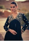 Embroidered Work Chinon Long Length Designer Suit - 1