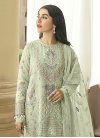 Faux Georgette Embroidered Work Pant Style Pakistani Salwar Kameez - 2