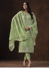 Organza Embroidered Work Pant Style Classic Salwar Suit - 2