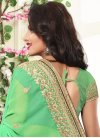 Luxurious  Bamberg Georgette Embroidered Work Trendy Saree - 1