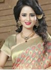 Riveting Banarasi Silk Resham Work Trendy Saree - 1