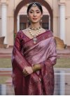 Woven Work Trendy Classic Saree For Festival - 1