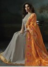 Faux Georgette Embroidered Work Long Length Trendy Anarkali Suit - 1