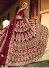 Velvet Trendy Designer Lehenga Choli For Bridal - 1