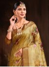 Digital Print Work Jacquard Silk Designer Traditional Saree - 1