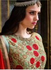 Attractive Embroidered Work Faux Georgette Long Length Anarkali Suit For Festival - 1