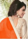 Classical Faux Georgette Beads Work Trendy Classic Saree - 1