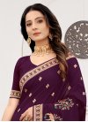 Vichitra Silk Traditional Designer Saree For Ceremonial - 1