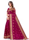 Vichitra Silk Designer Contemporary Style Saree - 1