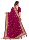 Vichitra Silk Designer Contemporary Style Saree - 2