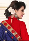 Invaluable Silk Lace Work Contemporary Style Saree For Ceremonial - 2
