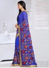 Extraordinary Beads Work Faux Georgette Trendy Classic Saree - 1